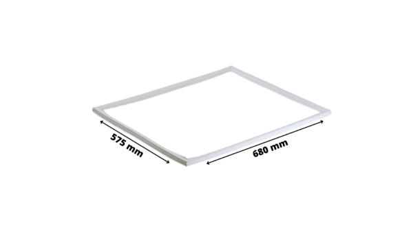 Door gasket AEG, ELECTROLUX, ZANUSSI, ROSENLEW, ZANKER, ATHUR MARTIN, IKEA, PRIVILE, FAURE, 670x563mm, freezer compartment,alternative. Gaskets for refrigerator doors, etc.