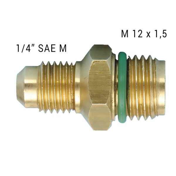 Quick Connect Adapter M12x1.5×1/4SAE (M) Automotive parts of refrigerated freezers for domestic industrial refrigeration equipment