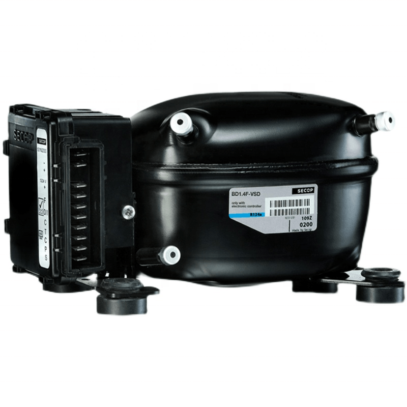 Compressor BD1.4F-VSD.2, R134a, LBP/MBP/HBP 12/24V DC/100-240V AC 50/60 Hz Compressors for industrial refrigerators