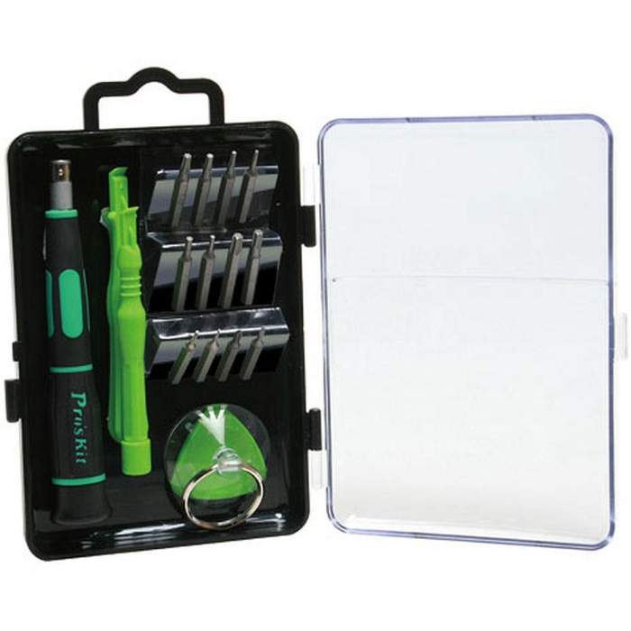 Apple device repair kit for iPhone, iPad and MacBook. 17-IN-1 PROSKIT SMARTPHONE TOOL KIT Tools and other equipment