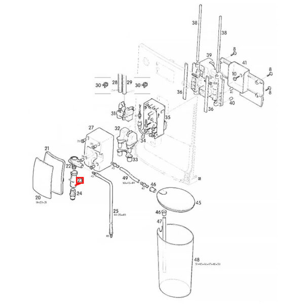 Coffee machine JŪRA,NIVONA cappuccinator nozzle Valves, presses, connectors, pressure sensors, couplings and other parts of coffee machines