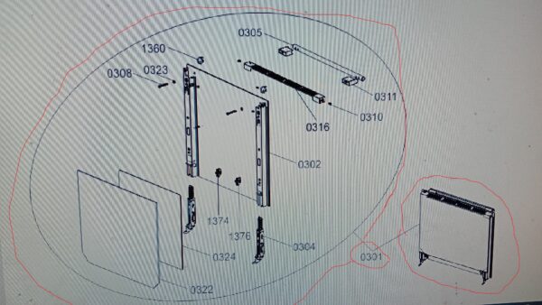 Oven GORENJE door in the kit. Oven door glazing ,hob glassceramic surfaces