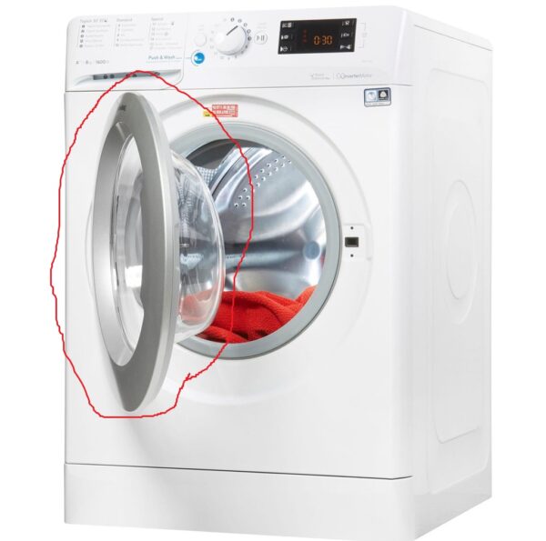 Washing machine PRIVILEG,WHIRLPOOL/INDESIT door set. Charging door frames and glass for washing machines