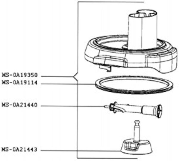 Blender MOULINEX,TEFFAL axis Parts of blenders, mixers, food processors, slicers, breadcrumbs and other apparatus