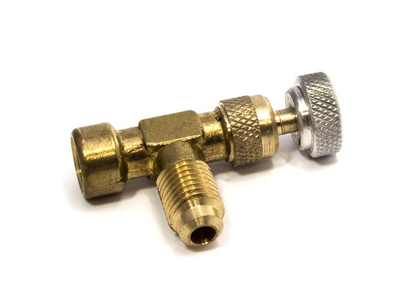 Freon valve R600a (R-134a) – 1/8” NPT Fx1/4m Automotive parts of refrigerated freezers for domestic industrial refrigeration equipment