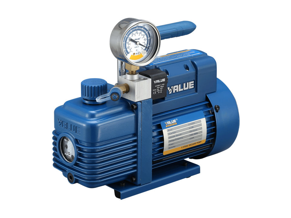 Vacuum pump V-i120SV, 1 tier, 51l/min, power 1/4km, Inlet 1/4″ SAE, oil tank 250ml, dimensions: 290x124x255mm, weight 6.7kg Tools, chemical care materials Beard parts and other equipment