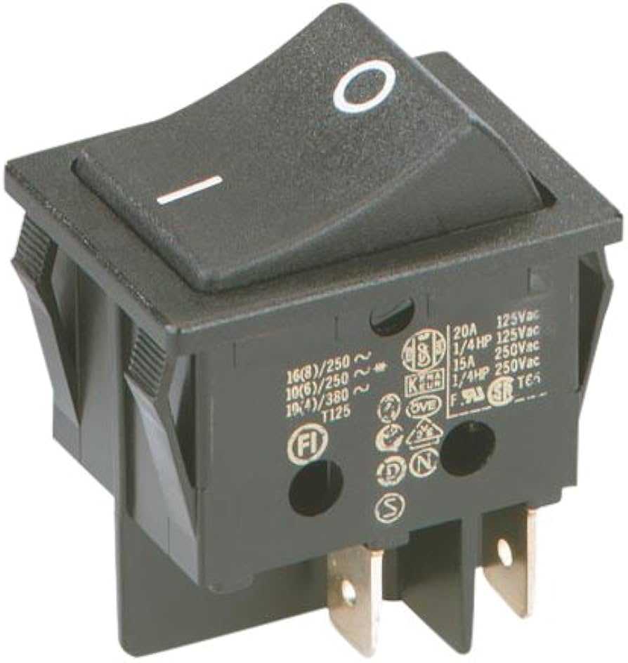 Universal switch INTERBÄR, 3652-201.22, 16A, 250V, 22x30mm, 4 contacts Microwave ovens, vacuum cleaners, irons, hoods and other small parts of the technique