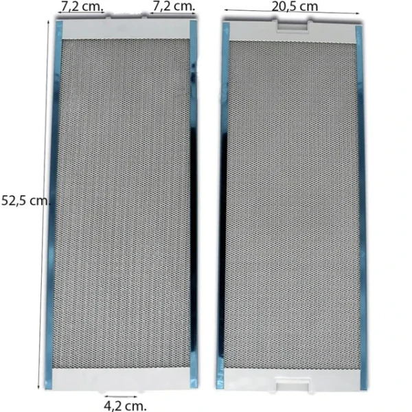 Hood CATA metal filter,orig,2pcs. METAL FILTER 60 CM-HOOD-TF2003 600 (2 UNITS) Hood filters engines and other parts