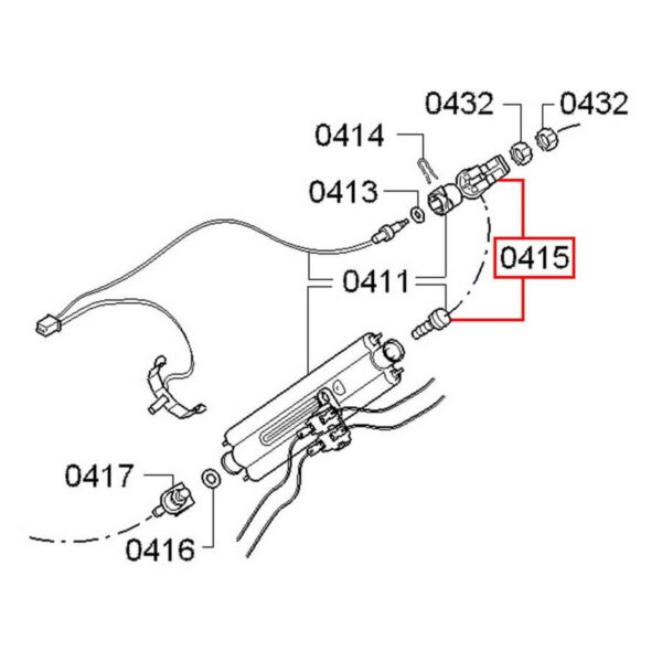 Connector for the BOSCH/SIEMENS coffee machine Valves, presses, connectors, pressure sensors, couplings and other parts of coffee machines