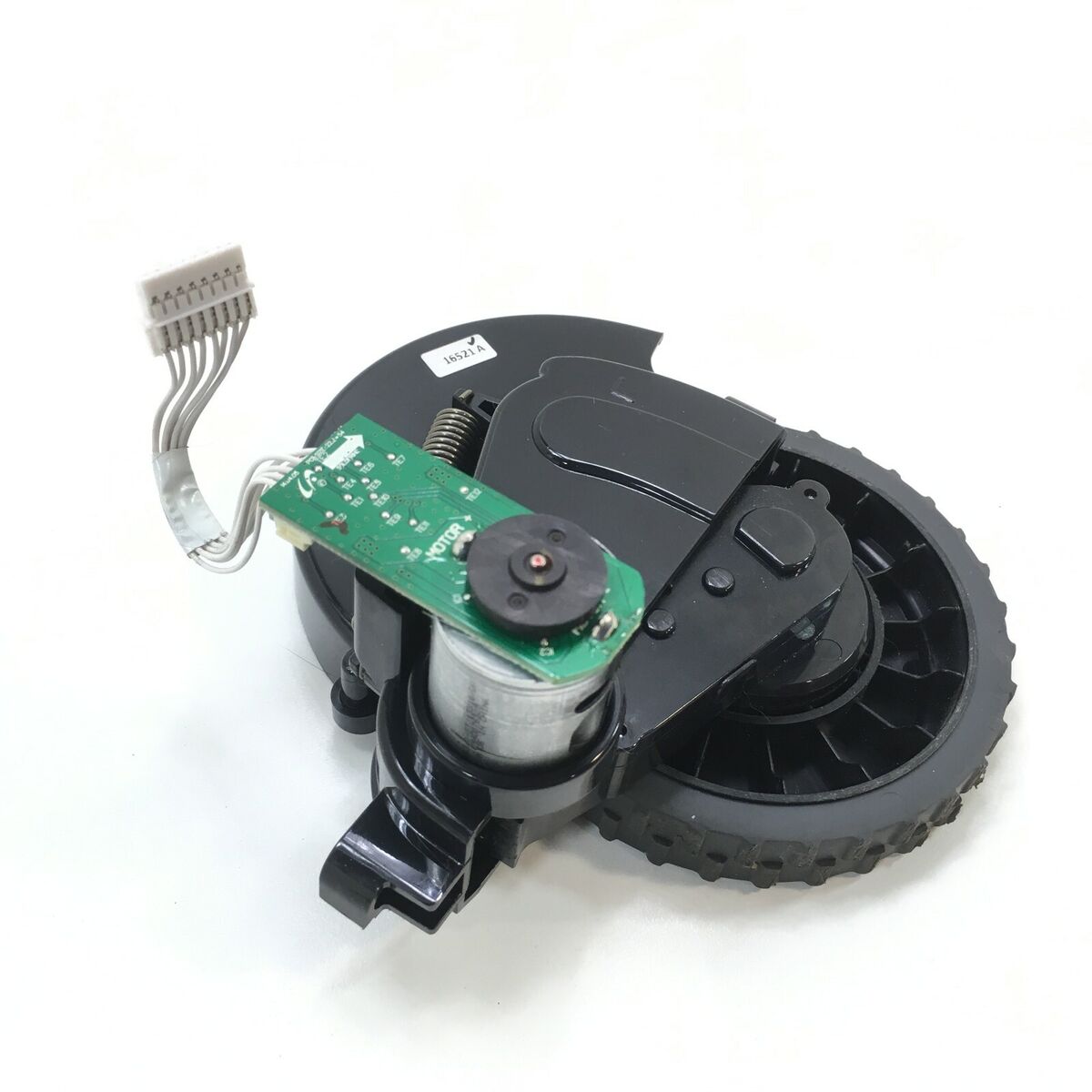 The wheel of the samsung robotic pump on the left side. ASSY WHEEL-LEFT; VR9000H,ASSY WHEEL DRIVI Vacuum cleaner motors batteries battery chargers