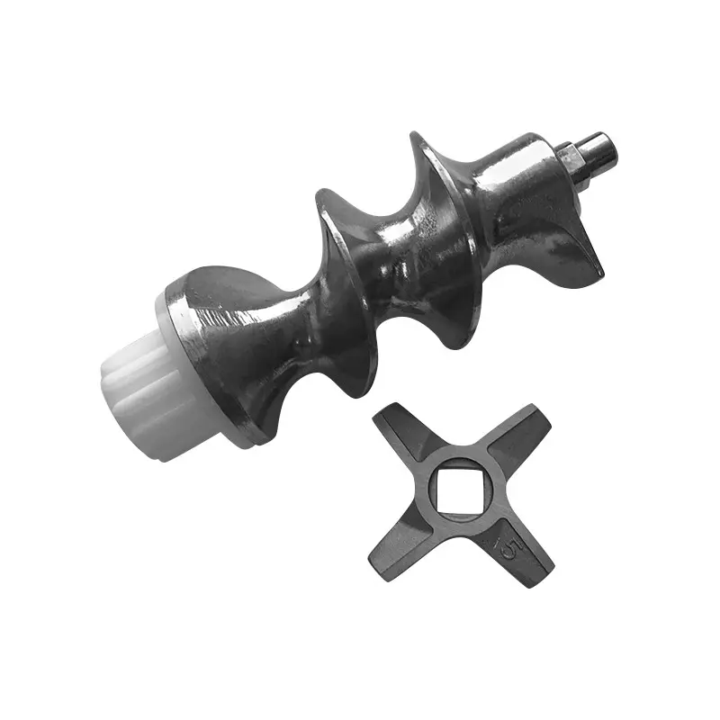 Screw for bosch meat grinder, SIEMENS, ZELMER, PHILIPS, one-sided blade, full length with plastic connector – 107mm Parts of the meat grinder