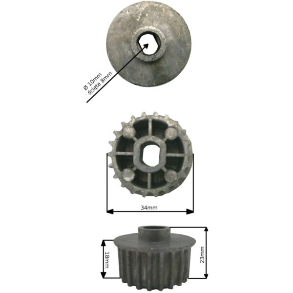 AL-KO aeratoriaus mažasis dantratis 460292, 474321 AL-KO, BOSCH ROTAK, GARDENA Spare parts for trimmers, trimmers, saws, water pumps and hydrophores