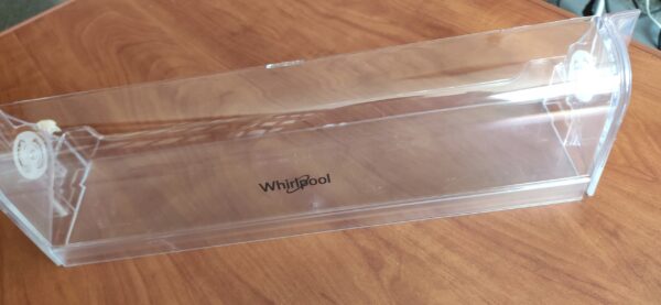 Šaldytuvo WHIRLPOOL/INDESIT viršutinės durų lentynėlės dangtelis Holders for household refrigerators, drawers, shelves and other plastic details