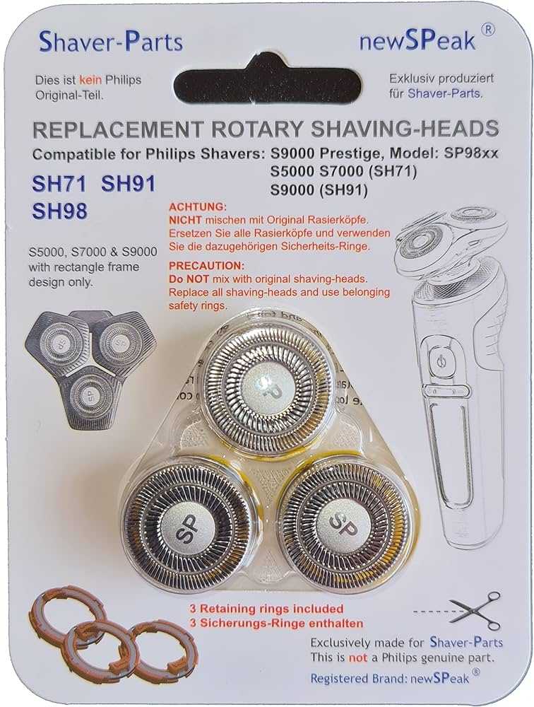 Barzdaskutės PHILIPS peiliukų rinkinys (3 vnt.) atitinka SH71, SH91, SH98, alternatyva.. SHAVER HEAD INCL. RETAINING RINGS, ALTERNATIVE FOR PHILIPS SH71 / 91 / 98 Silicone adhesives insulation battery batteries Bearded,epilators, etc.