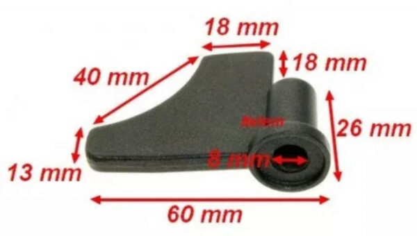 Duonkepės 17592 SOGEDIS mentelė. KNEADER HOOK Parts of blenders, mixers, food processors, slicers, breadcrumbs and other apparatus