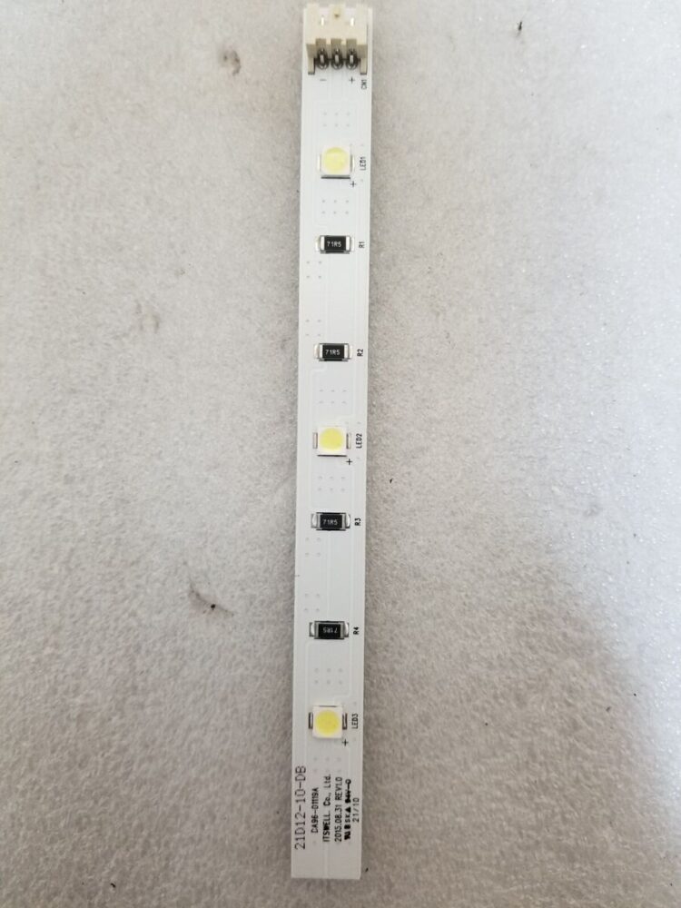 Šaldytuvo SAMSUNG led lempa. ASSY LAMP LED;3EA,FR-4,150*12,WHITE,SMAW Led-backlight caps for electric stoves, microwave ovens and refrigerators, etc.