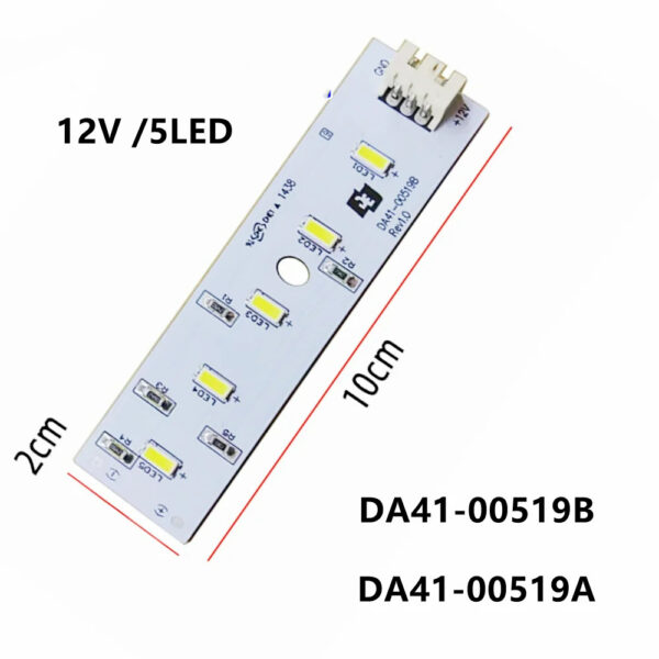 Šaldytuvo SAMSUNG led lempa. PBA-LED LAMP;GUGGENHEIM-PJT,F-ROOM,FR-4 Led-backlight caps for electric stoves, microwave ovens and refrigerators, etc.