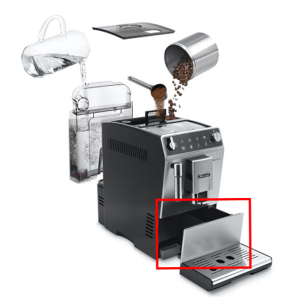 Kavos aparato DELONGHI tirščių konteineris. CONTAINER ASSEMBLY - Image 2