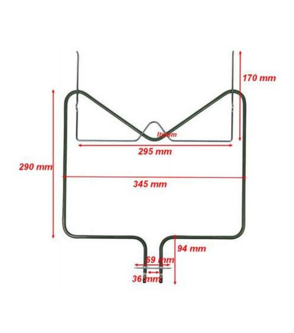 Heating element for oven (lower) WHIRLPOOL, BAUKNECH, INDESIT,orig. - Image 6