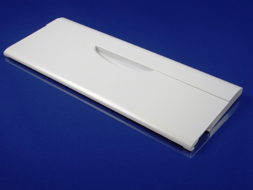 Opening front wall of atlant, minsk freezer,185x470mm, white and transparent Holders for household refrigerators, drawers, shelves and other plastic details