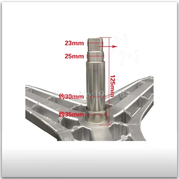 Skalbimo mašinos SAMSUNG būgno kryžmė, 6205zz, 6206zz guoliai, 35x65,55x10/12 riebokšlis, ašis 127mm, alternatyva - Image 4