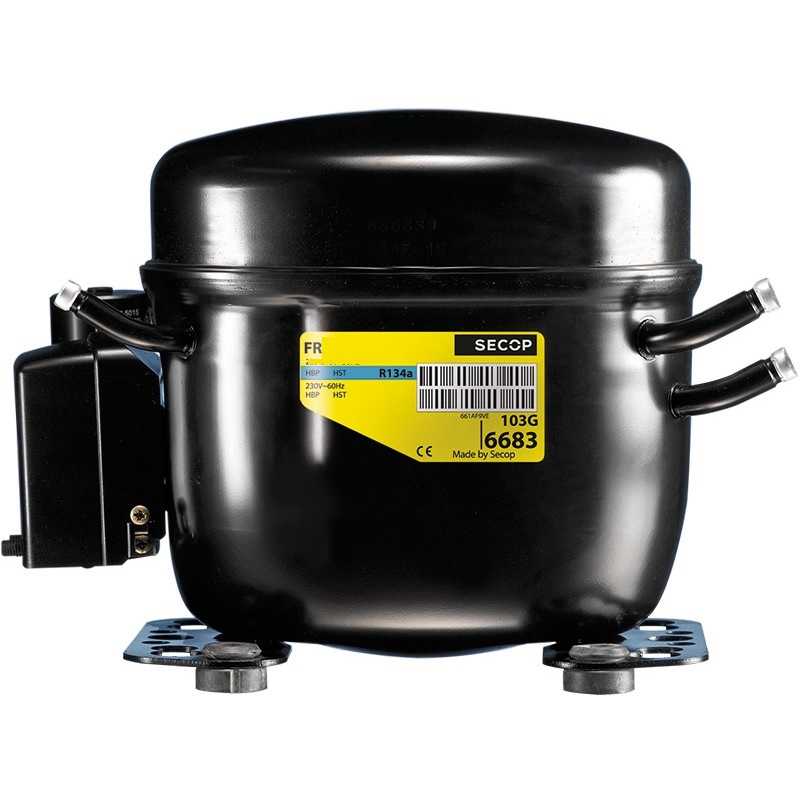 Kompresorius SECOP / DANFOSS, FR11G, 11,15 cm³, R134A, LBP/HBP (-30ºC iki 5ºC), prie -25ºC – 170W, prie 5ºC – 780W (kond. temp 45°C) Parts of kitchen air conditioner equipment and other equipment for industrial refrigerators