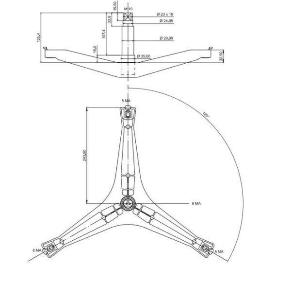 Skalbimo mašinos SAMSUNG būgno kryžmė, 6205zz, 6206zz guoliai, 35x65,55x10/12 riebokšlis, ašis 127mm, alternatyva - Image 2