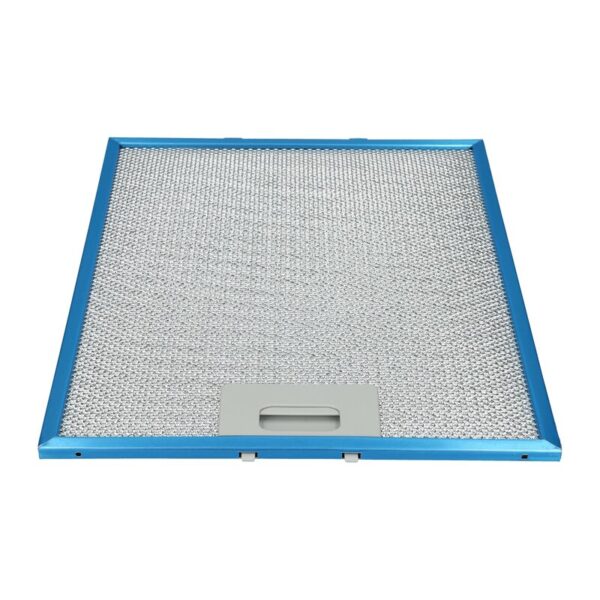 Gartraukio filtras ELICA, JETAIR, WHIRLPOOL, INDESIT, IKEA, FAGOR, BRANDT, CANDY, EDESA, SAMSUNG,ARCELIK / BEKO 305x267x80mm,1vnt,orig.Melsvos spalvos apvadai.