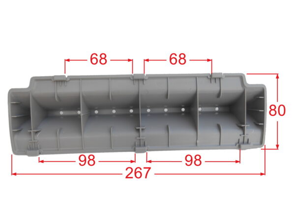 Skalbimo mašinos būgno mentė LG, ilgis - 266mm - Image 3