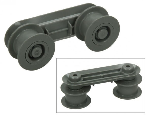 Indaplovės ratukai ELECTROLUX / AEG viršutinio krepšio bėgelio,orig.1vnt - Image 2