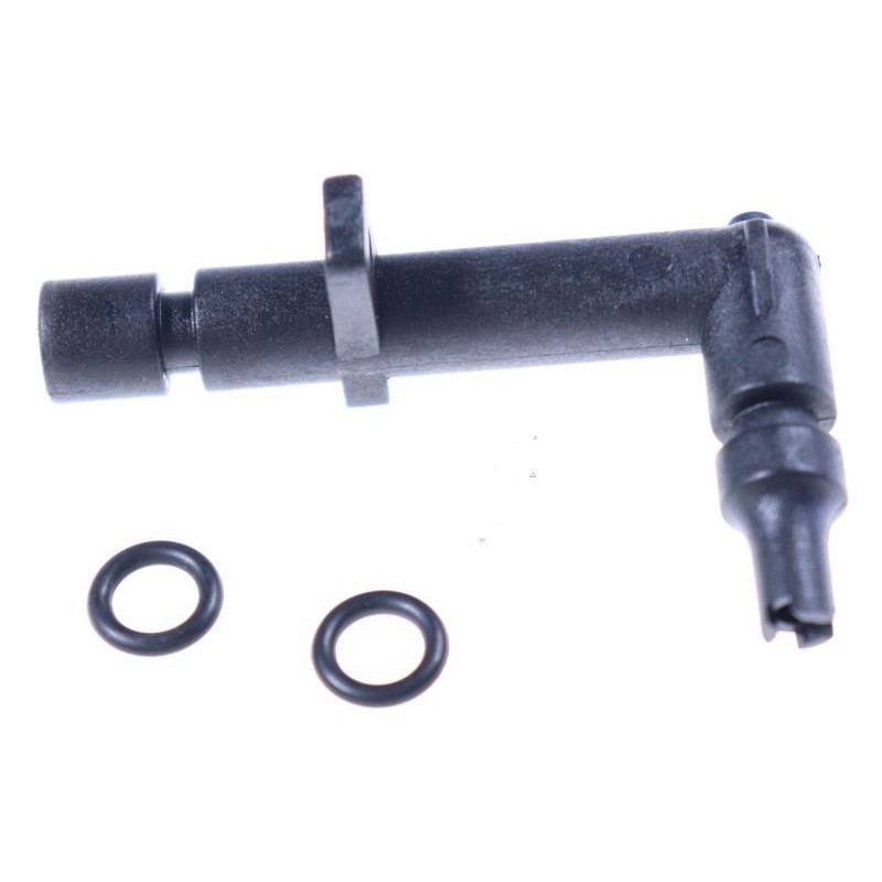 Kavos aparato MIELE, NIVONA, MELITTA, SIEMENS, JURA vandens padavimo jungtis į presą (su tarpinėmis) MELLITA orig. Tarpinių kodas KAV048715 Valves, presses, connectors, pressure sensors, couplings and other parts of coffee machines