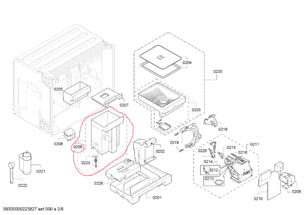 Kavos aparato BOSCH, SIEMENS, NEFF, GAGGENAU vandens talpa - Image 5