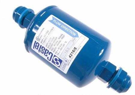 Filtras CASTEL 4216/5, 165, 5/8” SAE, prisukamas Filters for industrial refrigerators, their nuts