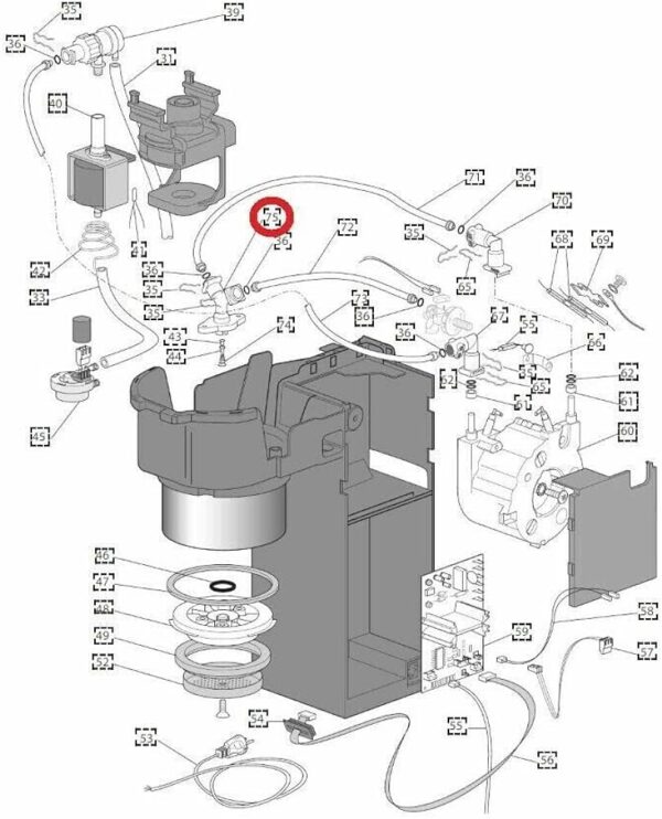Kavos aparato jungtis Y formos (trišakis), DELONGHI, SMEG, KRUPS - Image 3