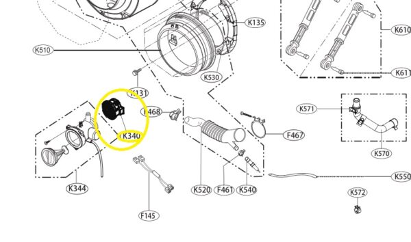 Washing machine LG water pump 26V - Image 4