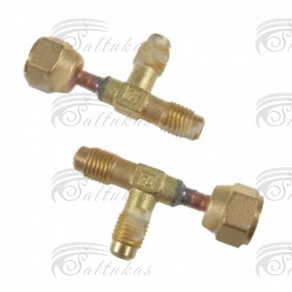 Redukcinis perėjimas – T – 1/4 SAE x 1/4 SAE + matice 1/4″ Connections - transitions