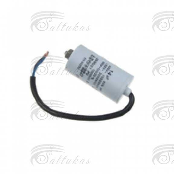 Kondensatorius 25µF (mikrofaradai), 450-500V, su laidu Capacitors