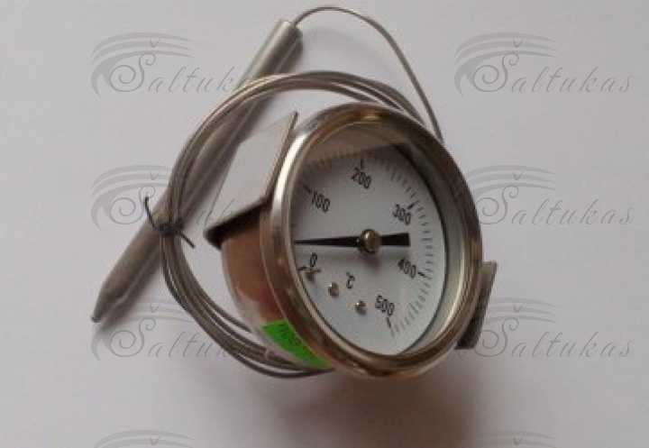 Termometras, skalė d=60mm, 0-500°C, 160cm Tools, chemical care materials Beard parts and other equipment