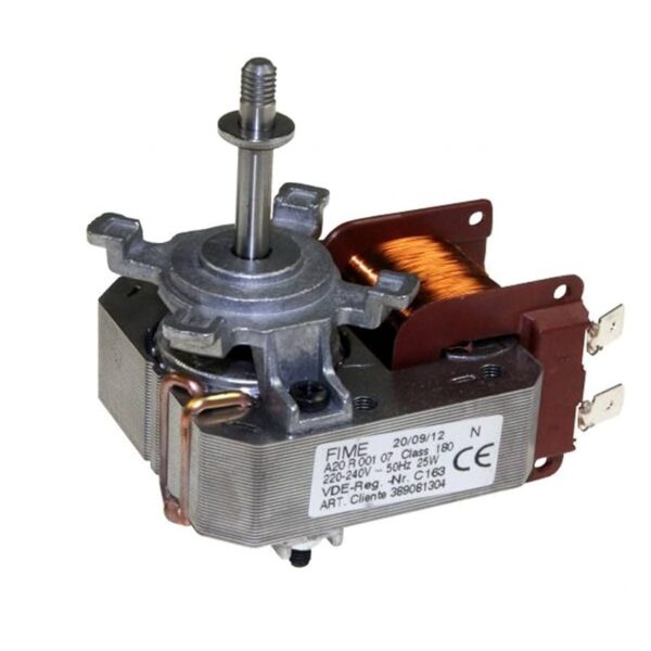 Oven fan motor, 220-240V, 50Hz, 25W, axle length 35mm - Image 2