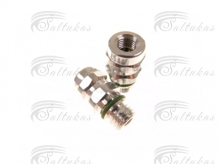 Mašinų aukšto slėgio kondicionierių užpildymo jungtis Audi, Ford , Jaguar , Opel, Porsche Refrigerator couplings, adapters, nuts and connectors
