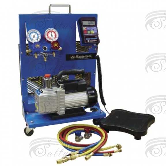 Įrankių komplektas: vakuuminis siurblys (1/4HP, 85 l/min, 1 pakopos, 2880 apsk., 110/220V, 50/62Hz), Tvirtas, lengvas plieno krepšelis su ratukais, kolektorius su manometrais, šlangos, svarstyklės Tools, chemical care materials Beard parts and other equipment