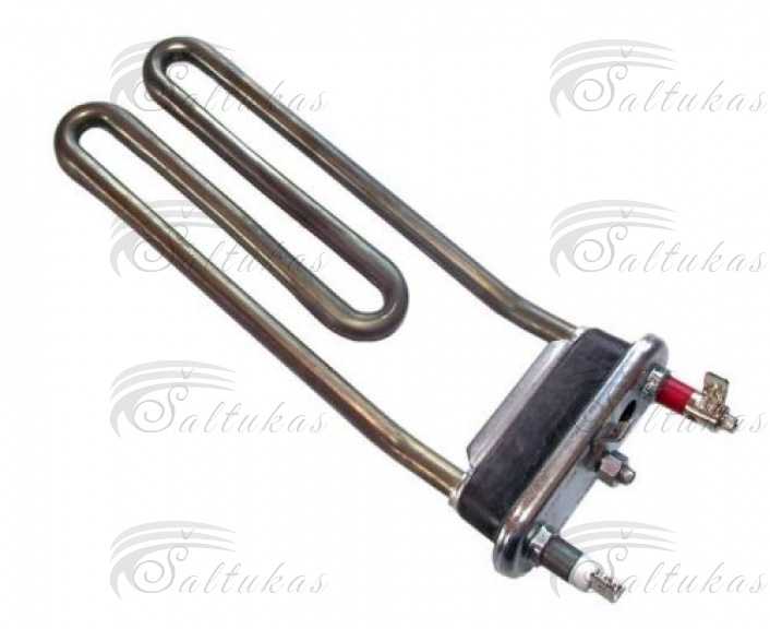 Skalbimo mašinos kaitinimo elementas ARISTON , INDESIT  1800W, ilgis iki skardelės L=195mm, su skyle davikliui Heating elements for washing machines
