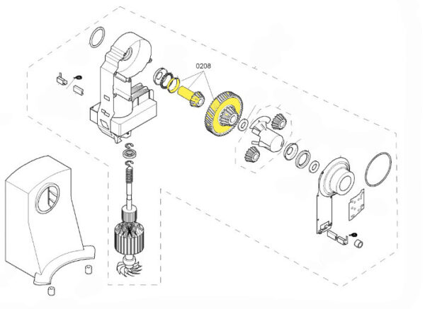 Dantratis for food processor BOSCH, SIEMENS (meat grinder for reducer) - Image 2