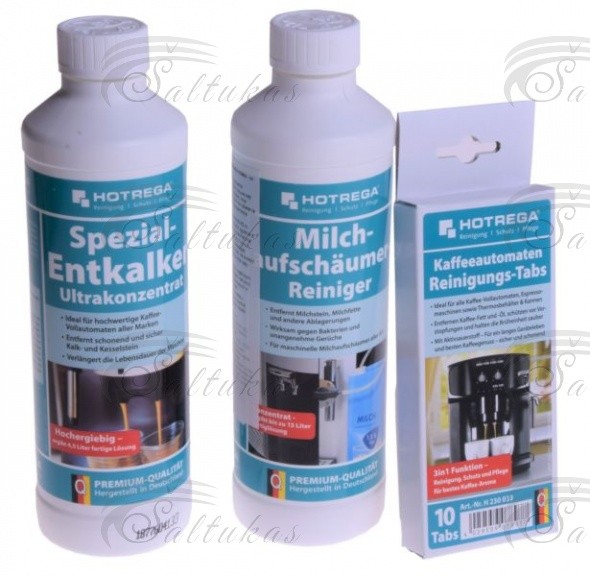 Kavos aparato nukalkinimo komplektas 500ml Coffee machine care products,lubricants and other parts