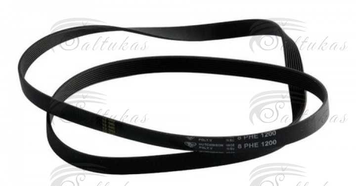 Skalbimo mašinos dirželis 1200 H8 EL,CANDY/HOOVER Dryer straps for washing machines