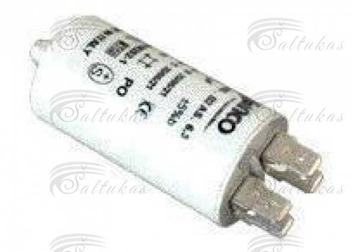 Kondensatorius 16µF (mikrofaradai), 450-500V, 4/2 x kontaktai + varžtas Capacitors
