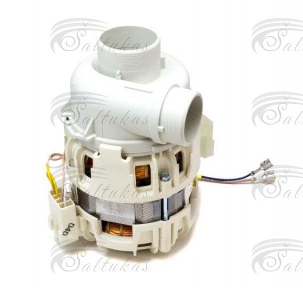 Indaplovės siurblys AEG, ELECTROLUX, ZANUSSI, 4+2 kont., Ø40mm padavimas, Ø34mm išmetimas, 3µF, 230V, 50Hz.EE267M RECIRCULATION PUMP MOTOR Circulation motors for dishwashers pumps