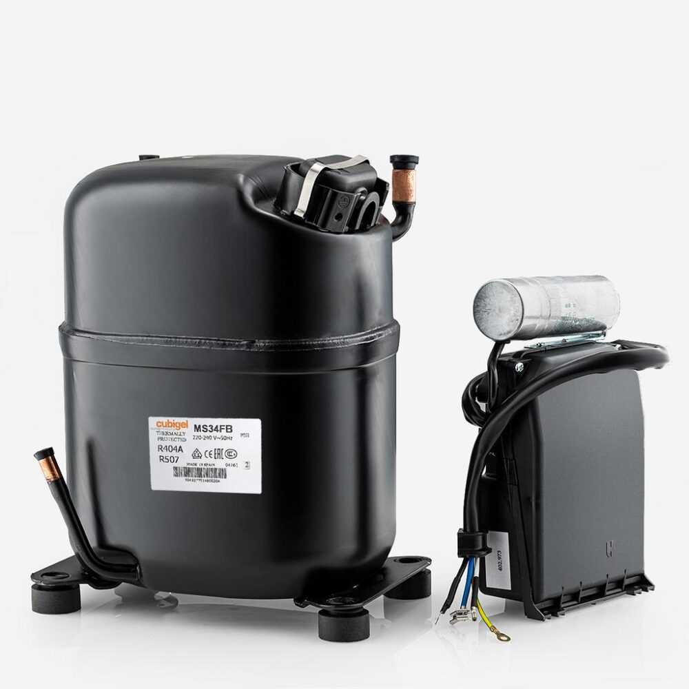 Cubigel MS34FB-V, , R404A, R507, 230V/50Hz, (at -20 degrees. C, 2111W) (at -30 degree. C, 1146W) Compressors for industrial refrigerators