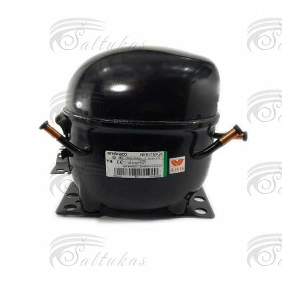 Šaldytuvo kompresorius EMBRACO NEK2168GK, R404a, LBP 14,3cc CSR Compressors for industrial refrigerators