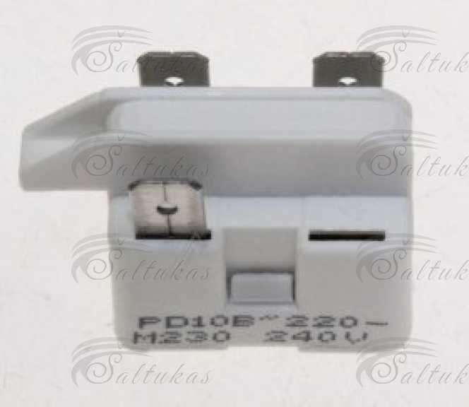 Šaldytuvo paleidimo rėlė PD10B PTC, 230V,15 OHM, 6,3 MM 1/2-1/12CP Automotive parts of refrigerated freezers for domestic industrial refrigeration equipment